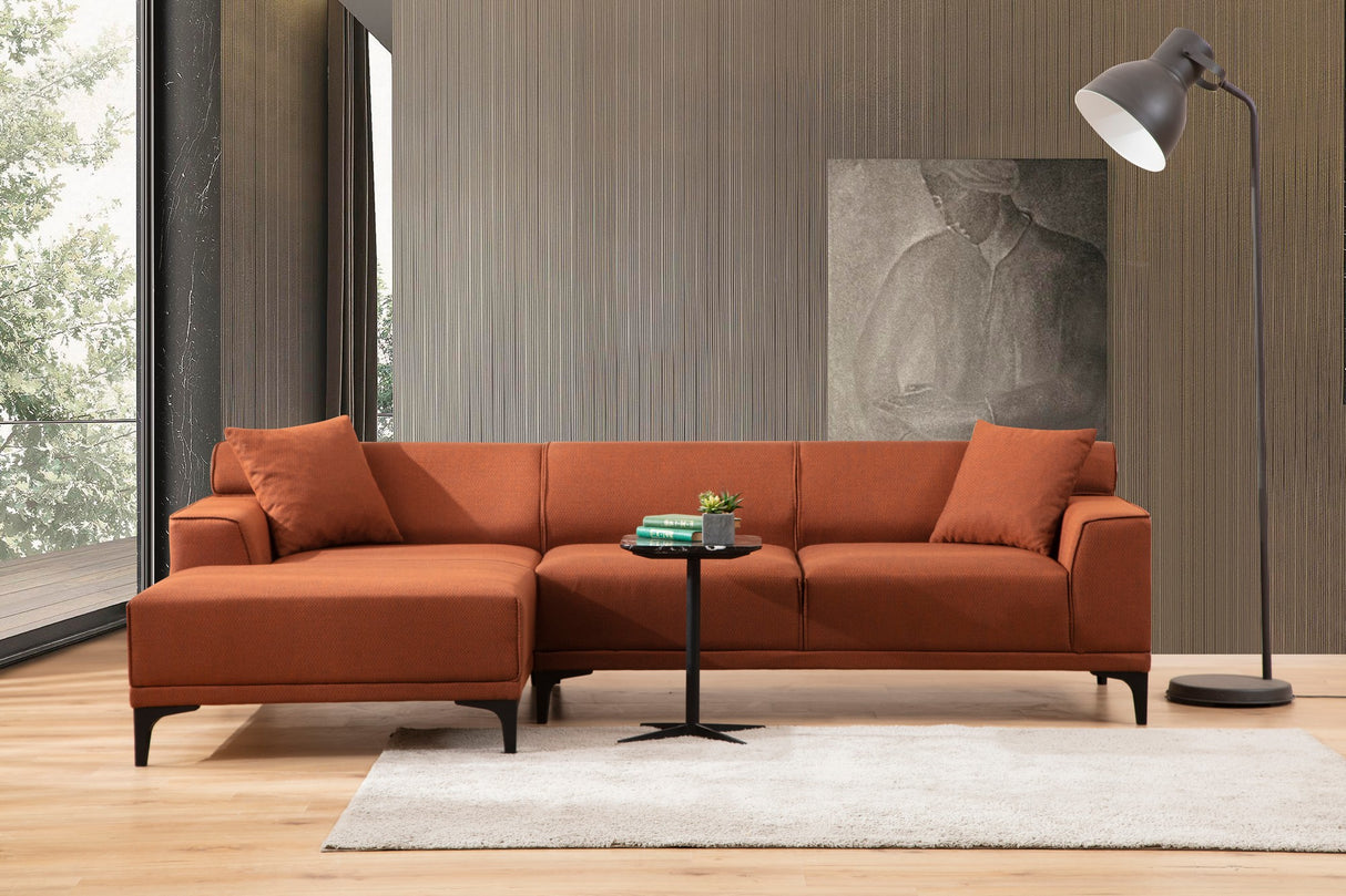 Ecksofa links Petra Orange