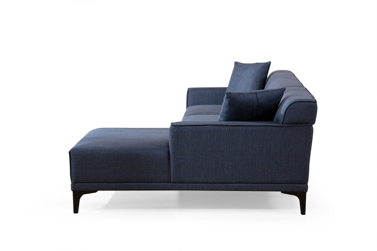 Ecksofa rechts Petra Blue