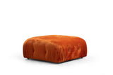 Modular Bank 3-Sitzer mit Hocker Bubble Velvet Oranje