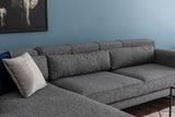 Ecksofa links Jivago Grau