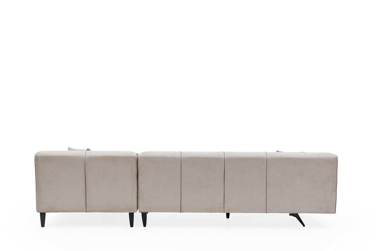 Rechtes Ecksofa Jivago Beige