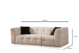 3-Sitzer-Sofa Cady Beige