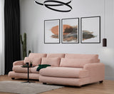 Ecksofa rechts River Pink