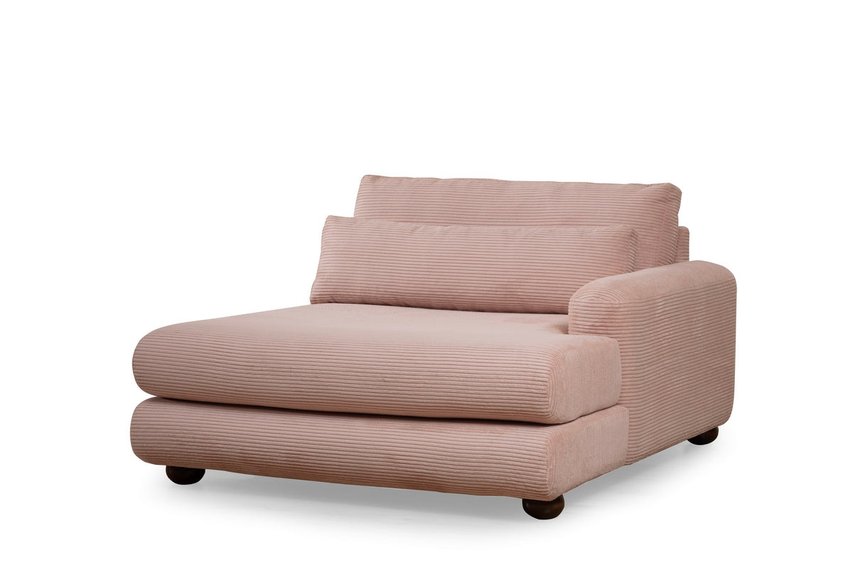 Ecksofa rechts River Pink