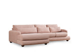 Ecksofa Left River Pink