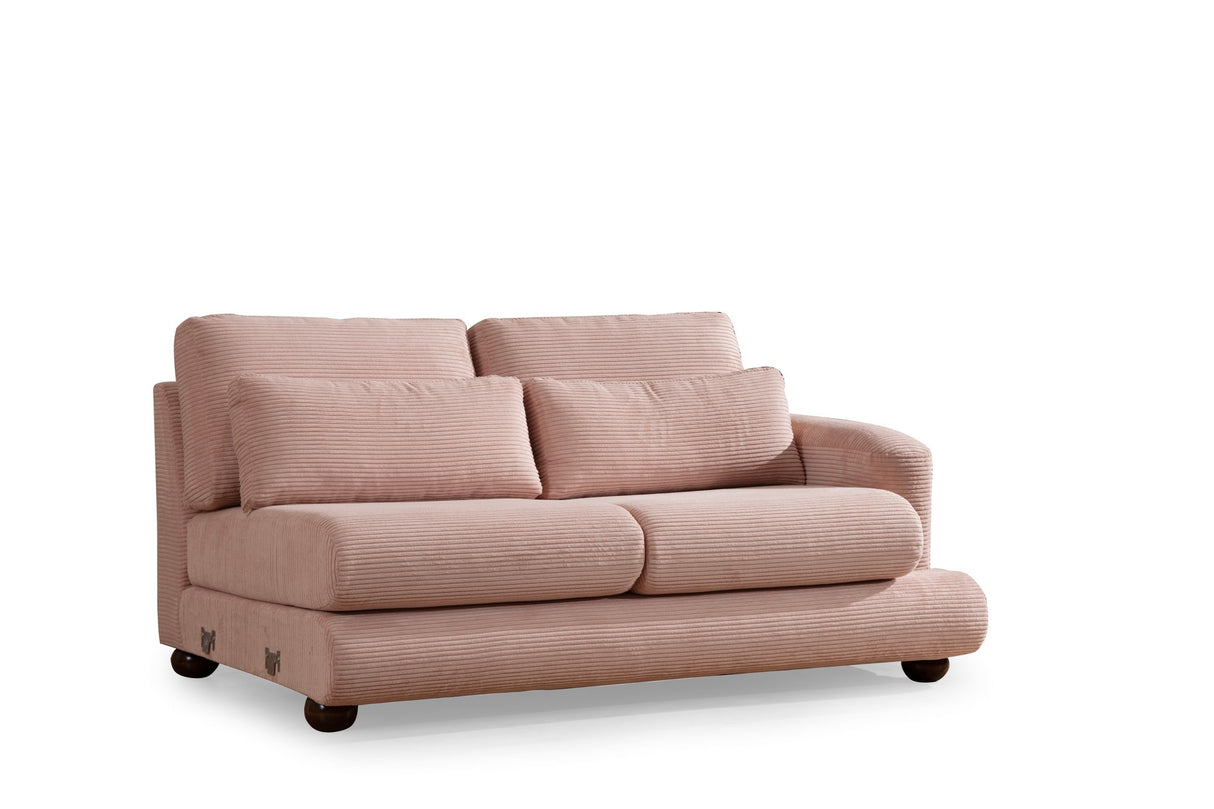 Ecksofa Left River Pink