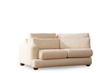 4-Sitzer-Sofa rechts River Beige