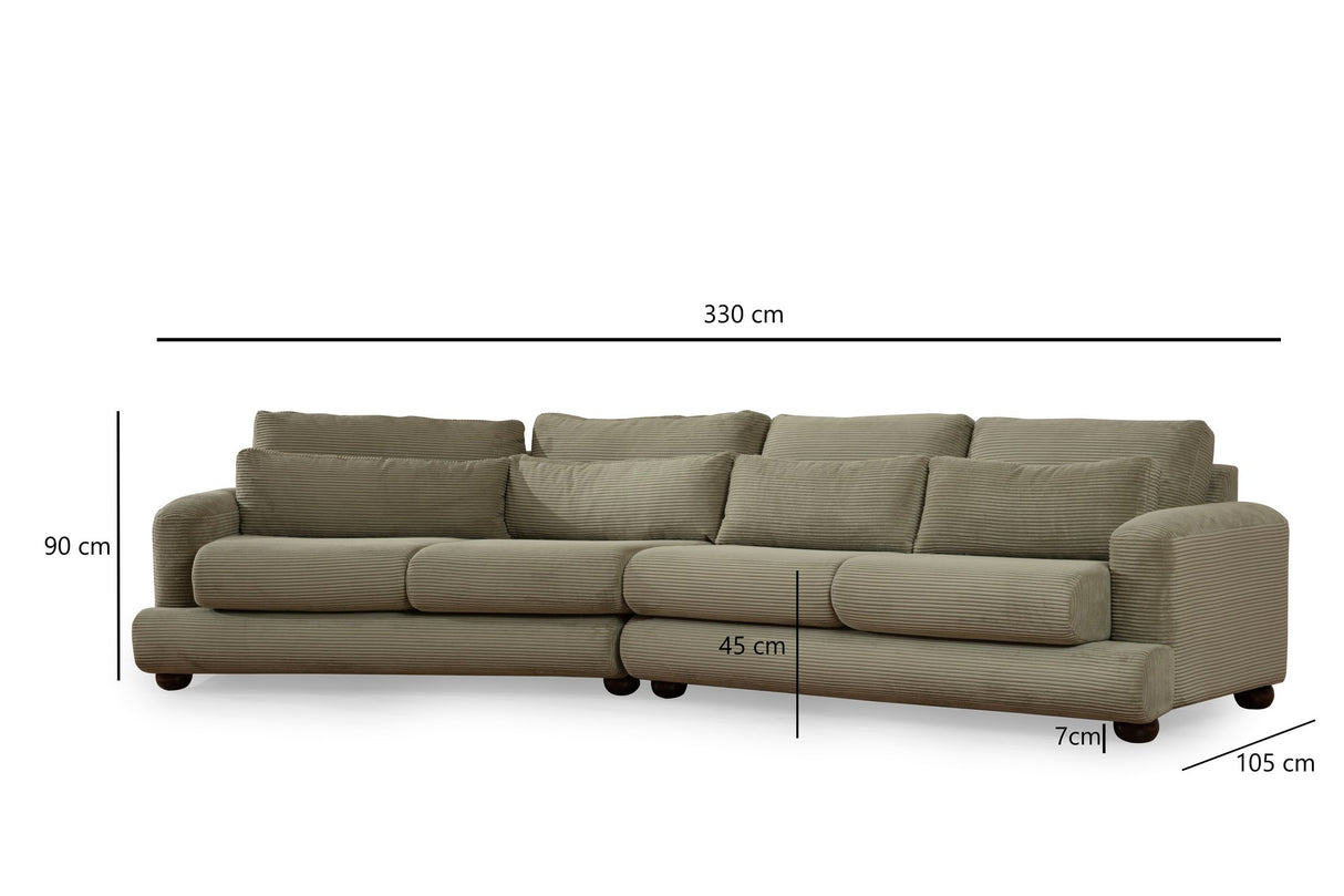 4-Sitzer-Sofa Links River Green