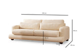 3-Sitzer-Sofa River Beige