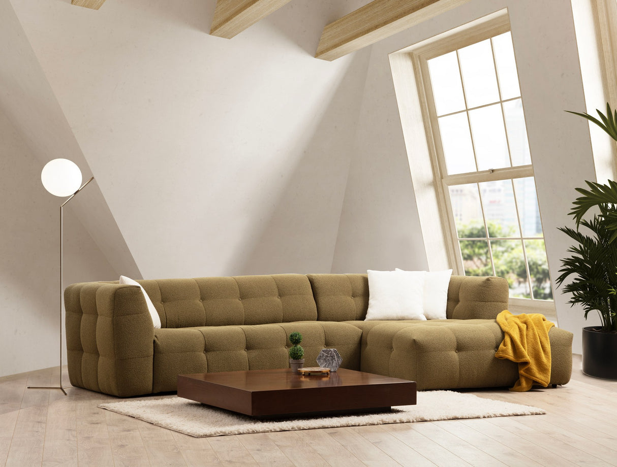 Rechtes Ecksofa Cady Khaki