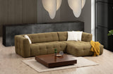 Rechtes Ecksofa Cady Khaki