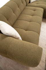 Rechtes Ecksofa Cady Khaki