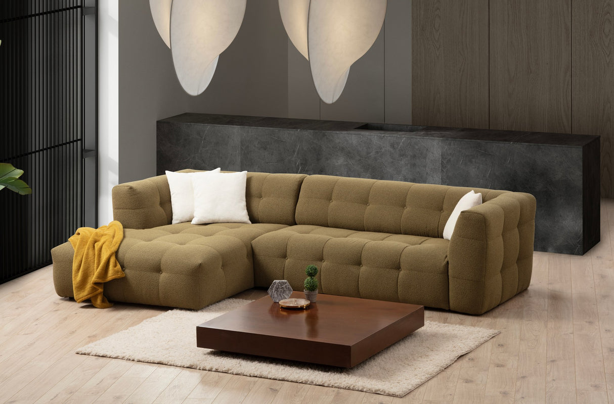 Ecksofa links Cady Khaki