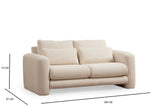 2-Sitzer-Sofa Lily Cream