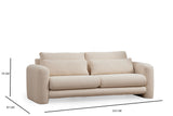 3-Sitzer-Sofa Lily Cream