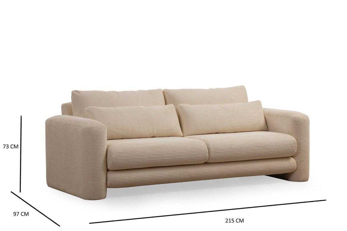 3-Sitzer-Sofa Lily Beige