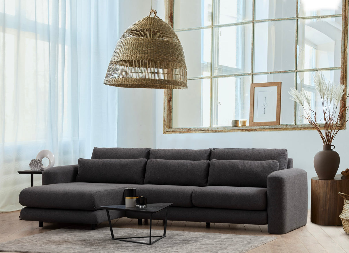 Ecksofa links Lily Grey