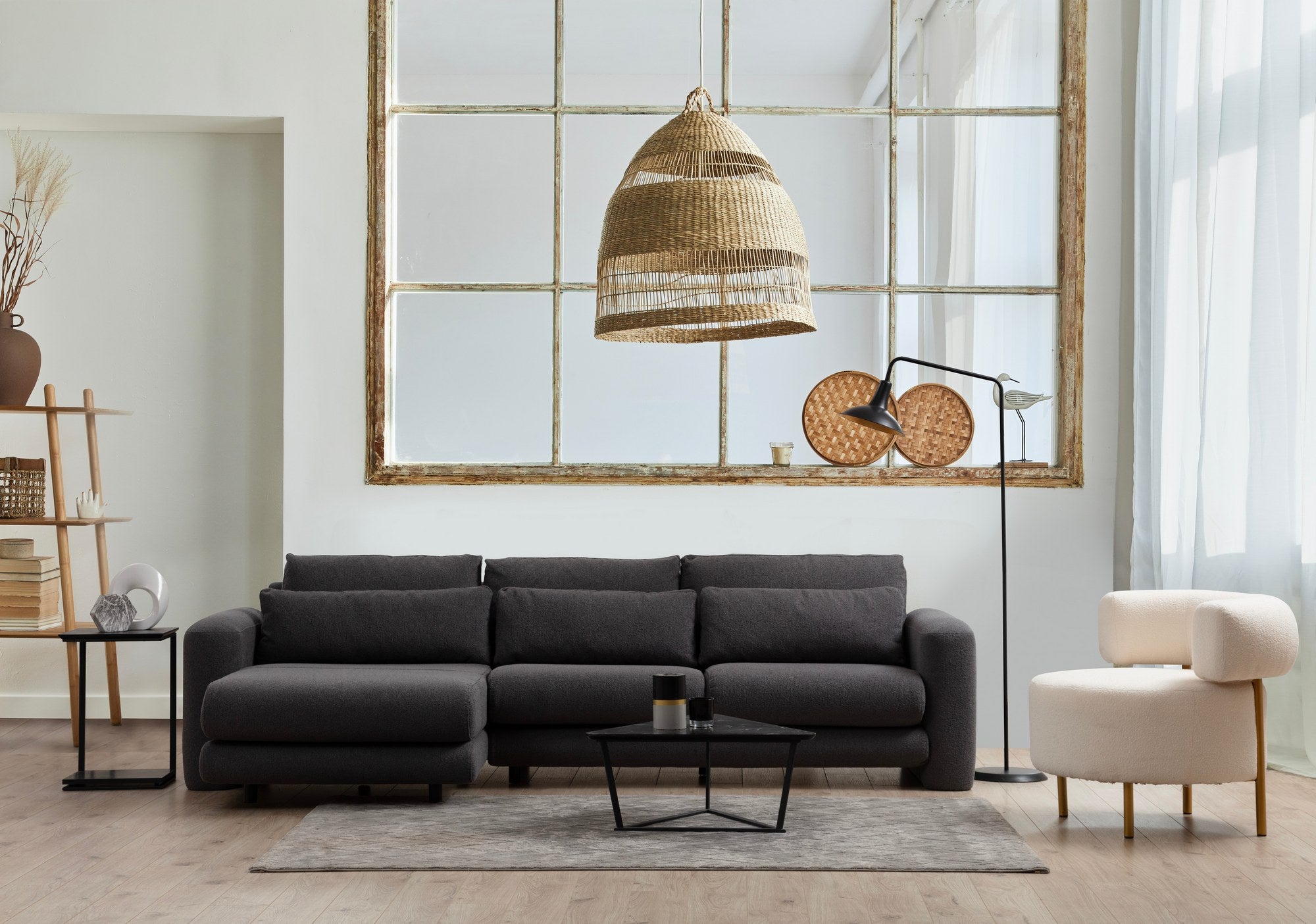 Ecksofa links Lily Grey Dimehouse