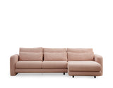 Ecksofa rechts Lily Pink