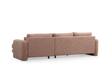 Ecksofa rechts Lily Pink