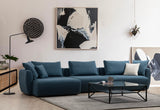 Ecksofa links Maya Blau