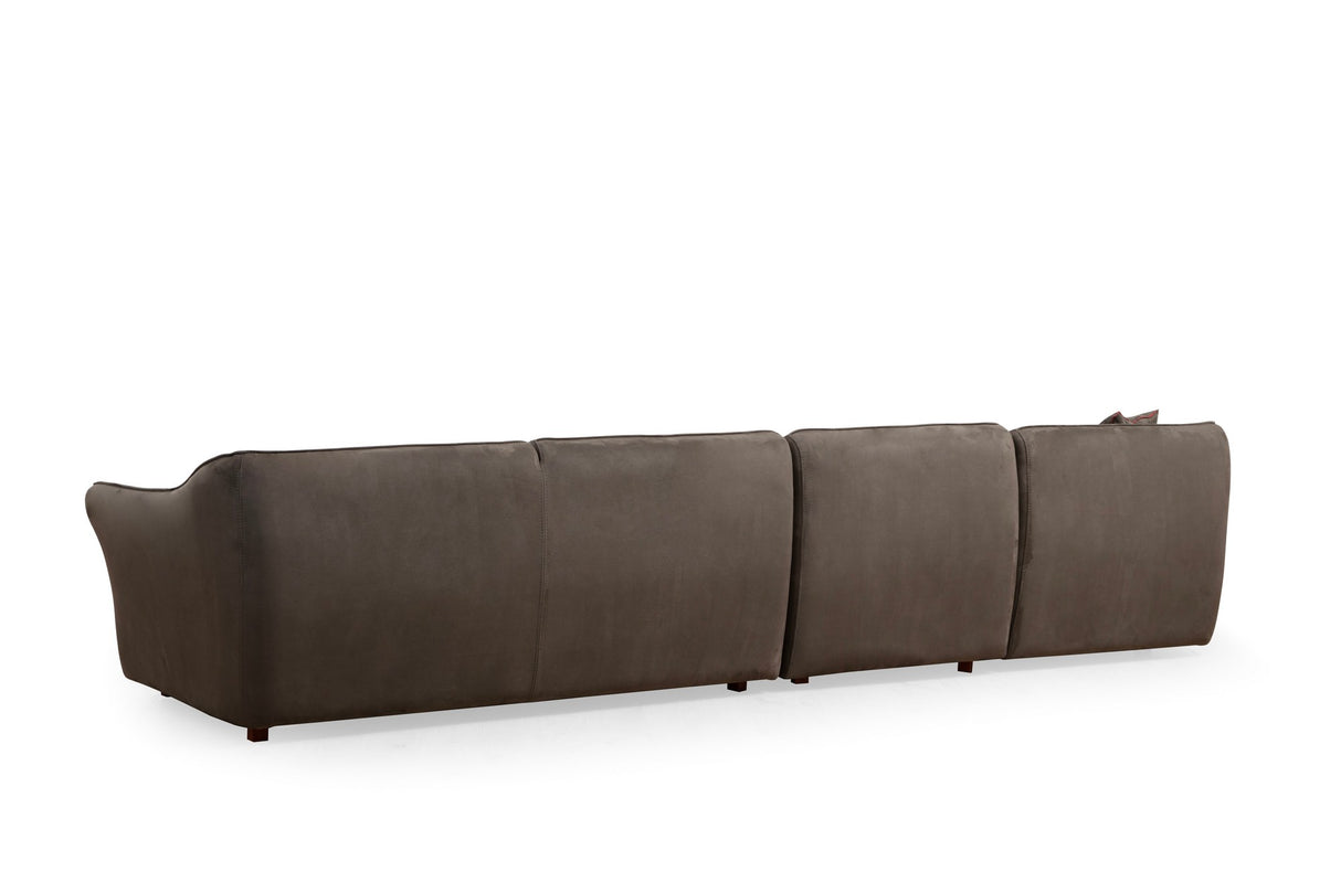 Ecksofa Mentis Braun