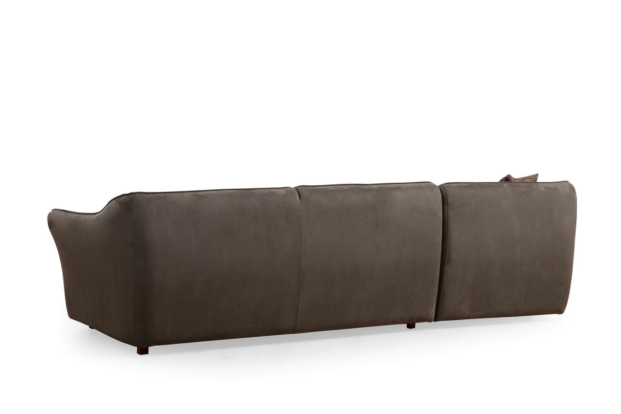 Ecksofa Mentis Braun