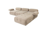 Modulare Bank 3sitzer mit Hocker Doeblo Beige