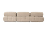 Modulare Bank 3sitzer mit Hocker Doeblo Beige