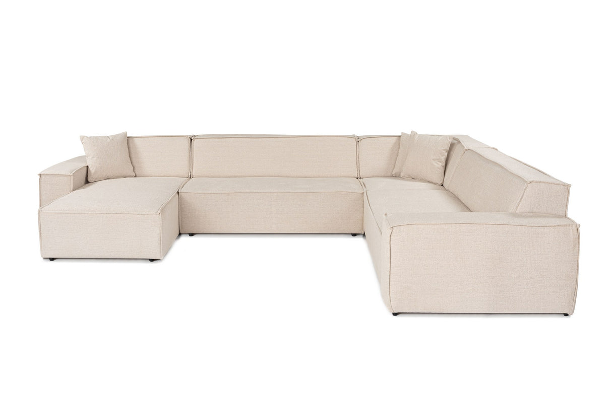 Ecksofa Puzzle Beige