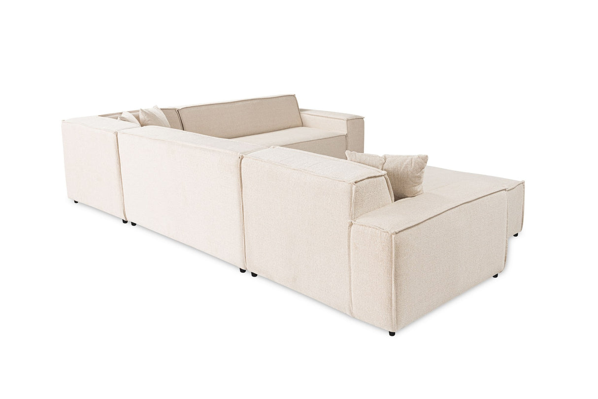 Ecksofa Puzzle Beige