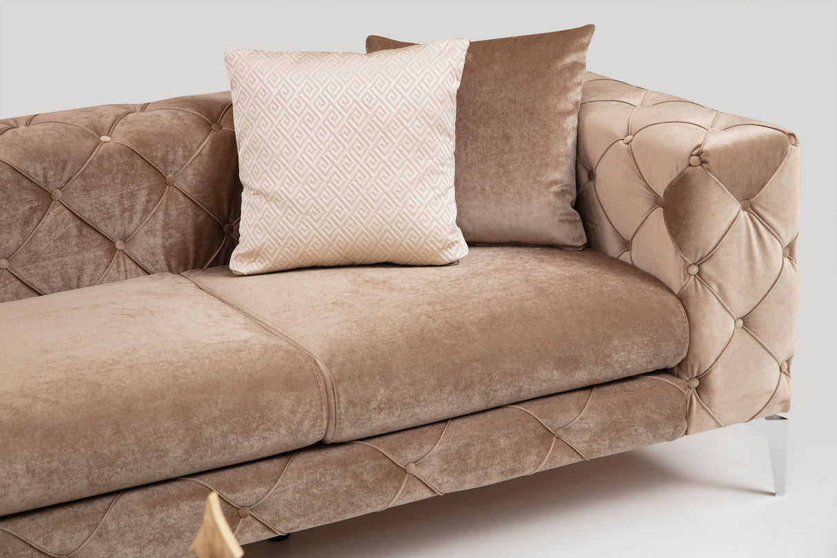 4-Sitzer-Sofa Como Dark Cream