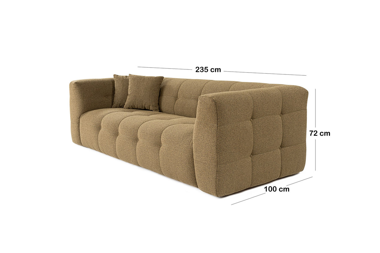 3-Sitzer-Sofa Cady Khaki