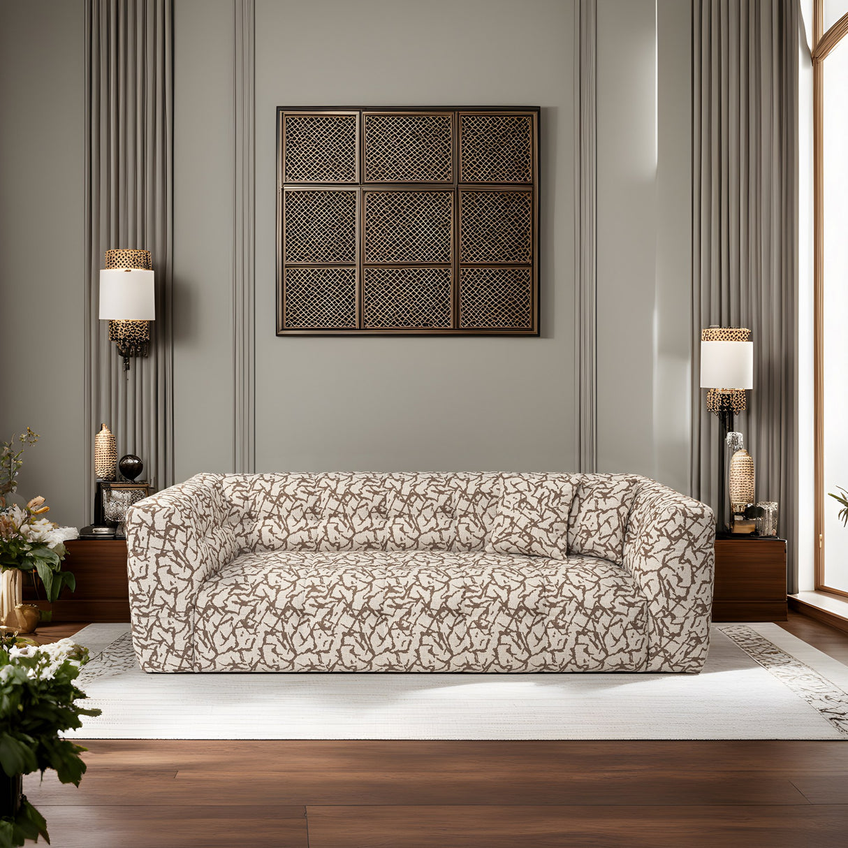 3-Sitzer-Sofa Cady Tan