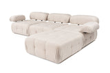 Modulare Bank 3sitzer mit Hocker Doeblo Light Beige