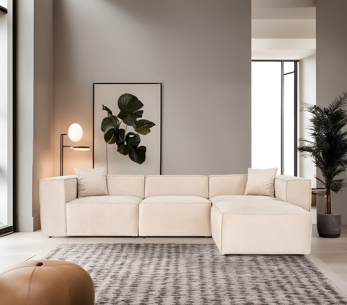 Ecksofa Lora Creme