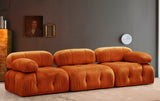 Modular Sofa 3-Sitz Bubble Velvet Orange