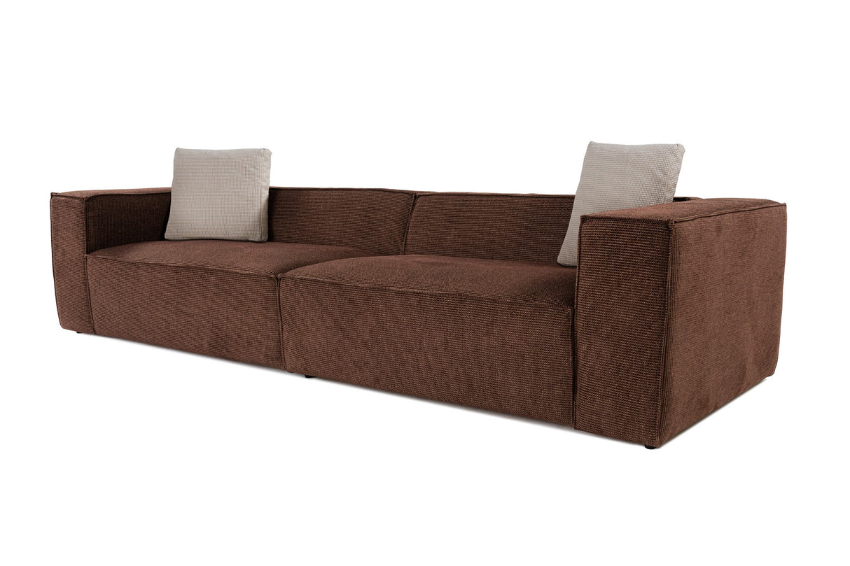 4-Sitzer-Sofa Lora Brown