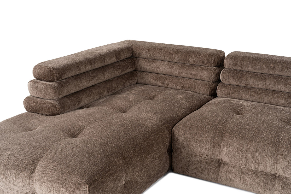 Ecksofa links Boston Grey