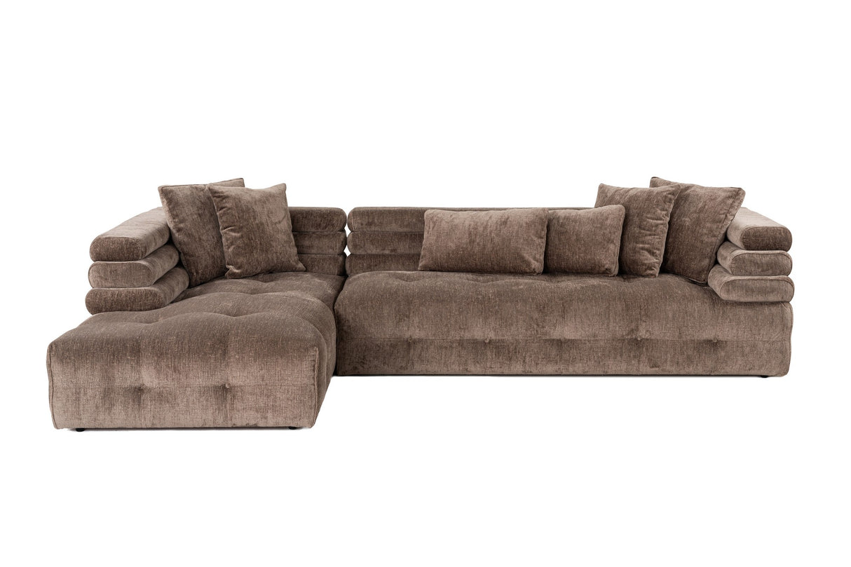 Ecksofa links Boston Grey