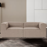 Modulare Sofa 2-Sitzer-Foren braun