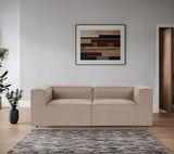 Modulare Sofa 2-Sitzer-Foren braun