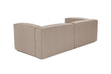 Modulare Sofa 2-Sitzer-Foren braun