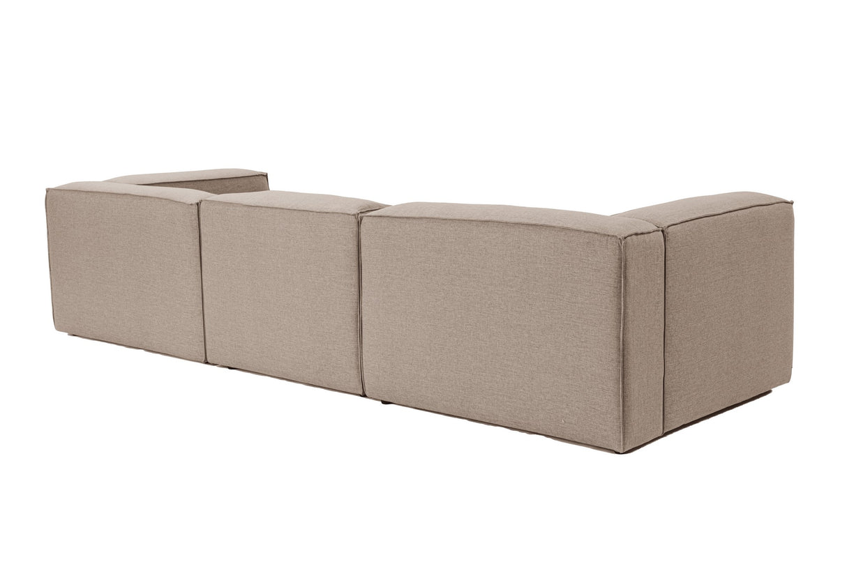 Modulare Sofa 3-Sitzer-Foren braun