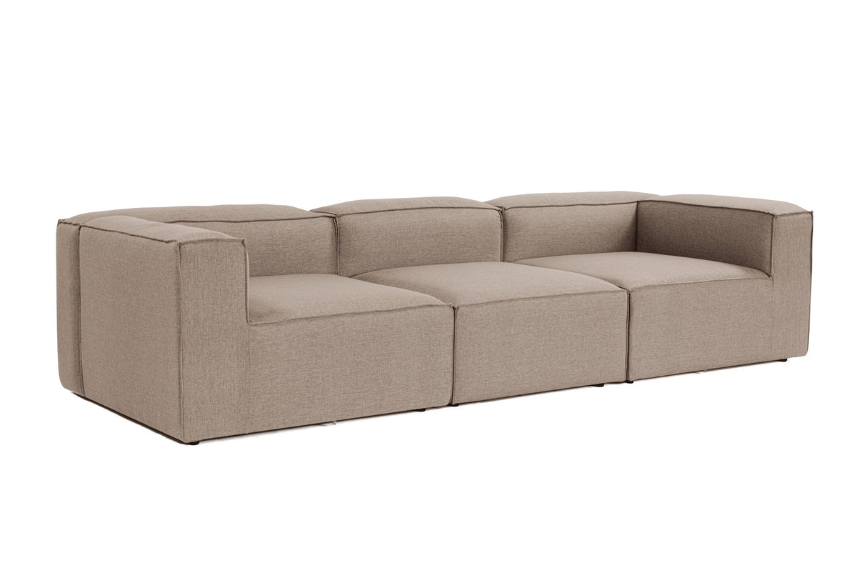 Modulare Sofa 3-Sitzer-Foren braun