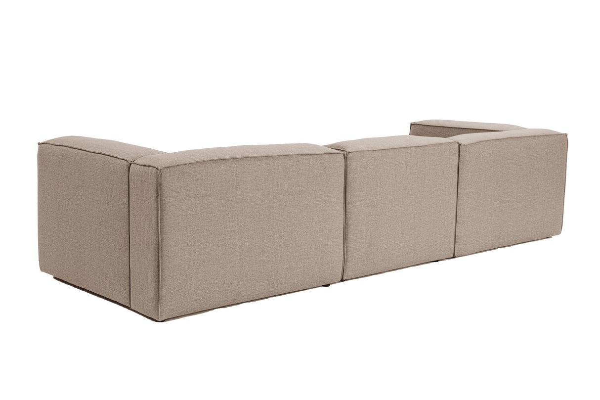 Modulare Sofa 3-Sitzer-Foren braun