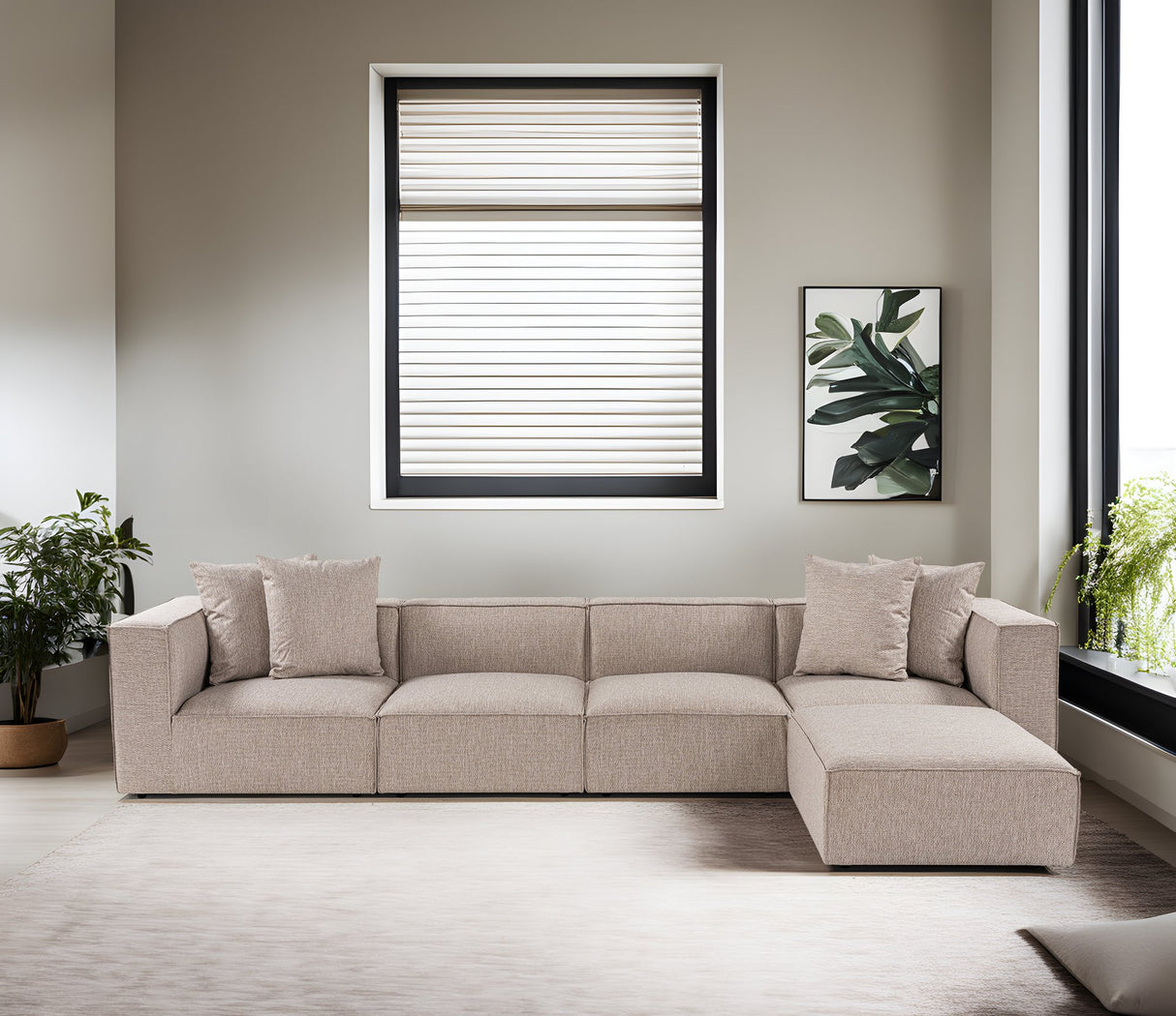 Ecksofa Sora Sandbeige