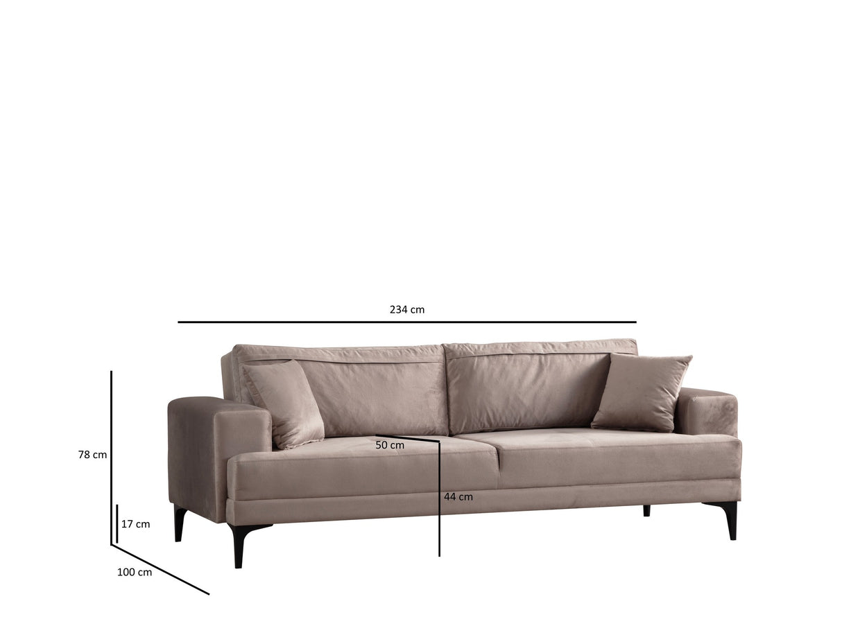 3-Sitzer-Sofa Astana Beige