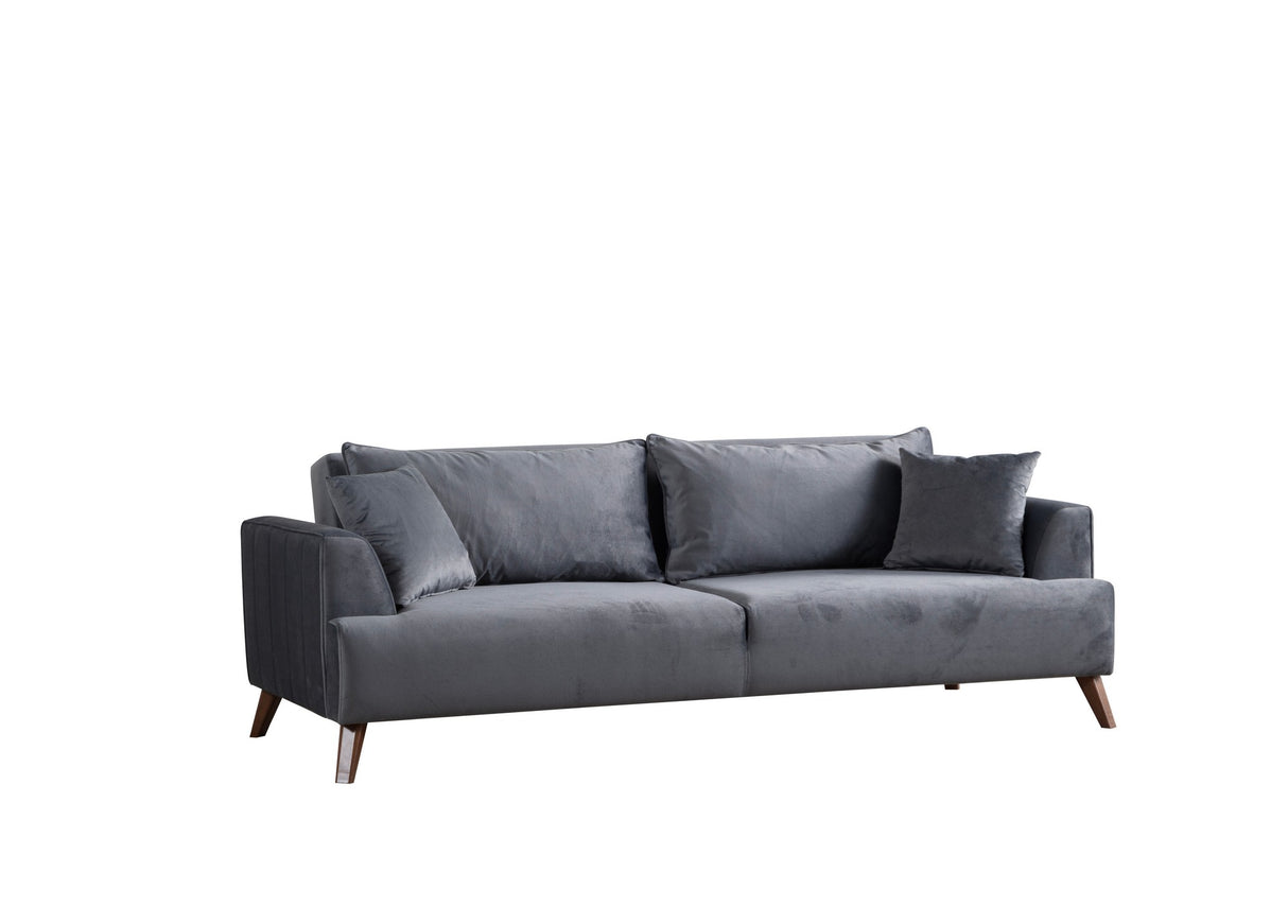 3-Sitzer-Sofa Buhara Dunkelgrau