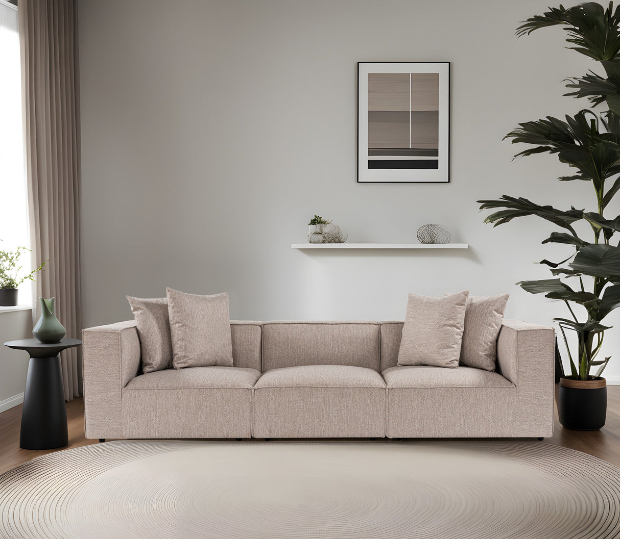 3-Sitzer-Sofa Sora Sandbeige